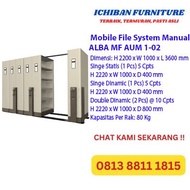 Mobile File System ALBA MF AUM 102 Roll O Pack Mekanik - Free Ongkir