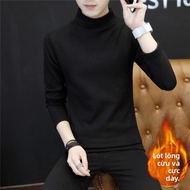 Áo Sweater Len Ấm có Cổ Rib cho Nam