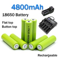 👍4800mAh 18650 battery Flashlight Lithium Li-ion 18650 Rechargeable Battery for Torchlight / Led Ceiling light
