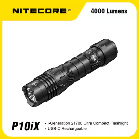 NITECORE P10iX Led Flashlight 4000Lumens USB-C Rechargeable NL2150HPi 5000mAh Battery Included