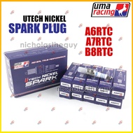 UMA Spark Plug Utech Nickel A6RTC/A7RTC/B8RTC Motorcycle (1 piece)