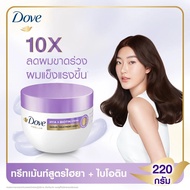 โดฟ แอดวานซ์ เคราติน ทรีทเม้นท์   สีน้ำเงิน 180 มล. Dove advanced keratin treatment hair mask 180 ml