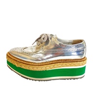 [Used] PRADA 23 1E206D Espadrille Wing Other Shoes Silver