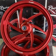 ชุดล้อ XMAX300 yamaha RACINGPOWER ล้อแม็ก เอ็กแม็ก 300 ล้อแต่ง ของแต่ง สีดำเงา ทอง แดง ขนาด 3.5*15/4