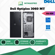 PC i7 Dell Optiplex 3060 MT Intel Core i7 (8th Gen) / 8GB RAM / 256GB NVME / Win 11 Pro (Refurbished
