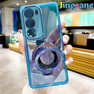 Jingsanc Ốp trong mờ cho Vivo y19s/Vivo y19s Pro Vỏ điện thoại giá đỡ hình tròn ống kính máy ảnh Vỏ 