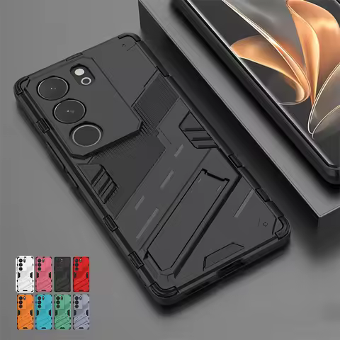 For Vivo V29 Case Cover Vivo V29 Capas New Shockproof Lens Protective Phone Bumper Kickstand Back Ho