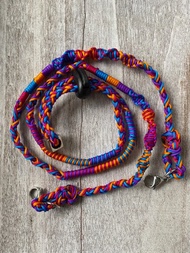 手編系列 紫橘藍桃 編織口罩掛繩 眼鏡掛繩 帽子防風繩 可調整長