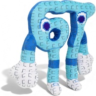 67 Plush Toy 10 Inches Soft Stuffed Number Character Inspired by Steal A Brainrot – Cute Blue Pixel-