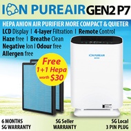 ★Air Purifier Hepa Filter★ION PUREAIR Gen2 P7★More Compact/Quiet★