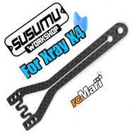 Susumu 碳纖維遙控車改裝零件 Graphite 2mm Front Split Upper Deck For Xray X4 22-25
