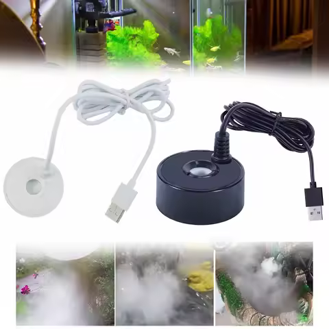 5V USB Fountain Mist Maker Small Rockery Water Fish Tank Landscaping Mist Maker Fogger For Pond Rock