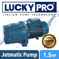 Lucky Pro 1.5Hp 100% Copper Electric Water Pump Jet Booster Shallow Well Self-Priming Pump