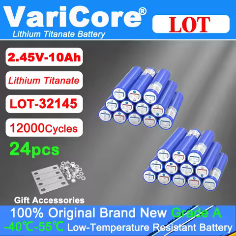 24pcs 2.3v/2.45V 10Ah LTO 32145 Lithium Titanate Battery pack 3C discharge low Temperature Resistant
