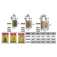 DIGIT FULL BRASS PADLOCK HEAVY DUTY 4DIGIT