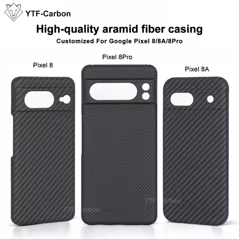 YTF-Carbon Kevlar Aramid Fiber Phone Case for Google Pixel 8 8 Pro Aramid Fiber Carbon Magnetic Kevl