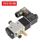 3V110-06 NO NC Solenoid Valve 3 Way Pneumatic Air Control Valve Electric Magnetic Valve Alumium Body