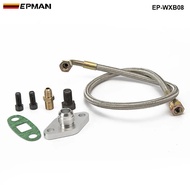 EPMAN Single Turbo Oil Feed Line Kit Flange For Toyota Supra 1JZGTE 2JZGTE 1JZ/2JZ EP-WXB08