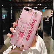 Tide brand vibrating pig Peggy OPPO R9 R9S R11 R11S PLUS R15 PHONE Case Cover Casing  imitation leat