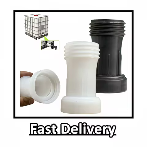 1/2PCS IBC Tote Tank Drain Extension Adapter, 60mm Threaded Outlet Extension Pipe For Water Outlet E