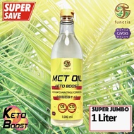 functia MCT Oil Keto Boost 1,000ml ( 1L ) C8 & C10 Ketogenic Diet / น้ำมันเอ็มซีทีออยล์ ขนาด 1,000ml