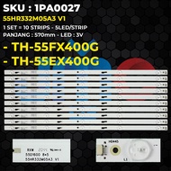 Backlight TV PANASONIC 55 Inch TH-55FX400G TH-55EX400G 55HR332M05A3 V1