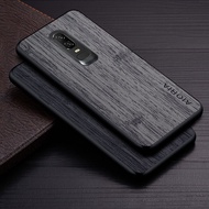 Case for Oneplus 6 bamboo wood pattern Leather phone cover Luxury coque for Oneplus 6 case capa