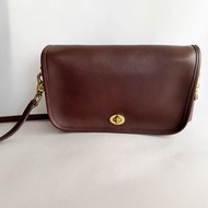 中古Coach Penny Pocket|斜背包|側背包|啡色包包|古董包|真皮