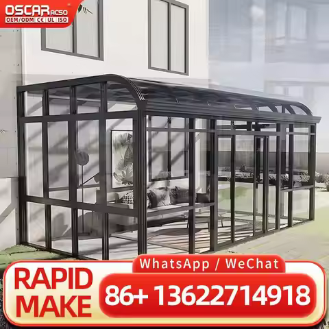 Insulation Glass Heater Conservatory Aluminium Powder Coating Photo Customization British Metallic W