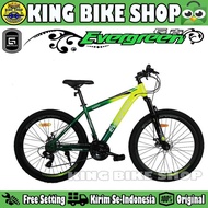 Sepeda Gunung MTB EVERGREEN R585 H Ukuran 27.5 Inch Rem Cakram Dewasa