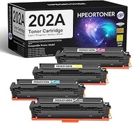 4 Pack 202A BK/C/M/Y Toner Cartridge High Yield 202A Compatible Toner Cartridge Replacement for HP P