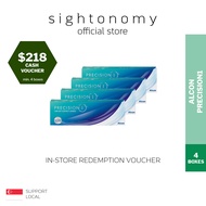 [sightonomy] $218 Voucher For 4 Boxes of Alcon Precision1 Daily Disposable Contact Lenses