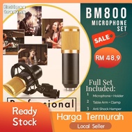 [Ready stock] original BM800 Live video mic & speaker set