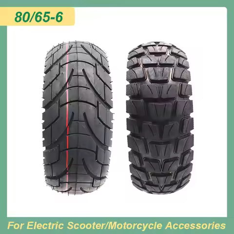 80/65-6 Tire for 10 Inch Folding Electric Scooter ZERO 10X Dualtron KUGOO M4 Thickened Widened Tyre 