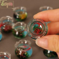 ECYOU 1/12 Fish Tank, 4 Styles 2.5*2.2cm Dollhouse Miniature Glass,  Fish Tank Bowl 1/6 1/12 Dollhouse Decoration