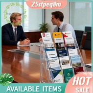 5-Tier Table Brochure Stand Clear Acrylic Flyer Stand for , Restaurants & Reception