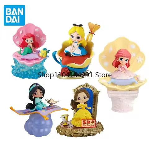 Original Bandai Qposket Disney Anime Figures: Alice and Jasmine Figures—Birthday Gifts, Toys, Models