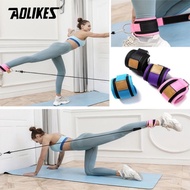 AOLIKES Butt Resistance Band SET with Ankle Wrap Legs Pulley Strap Lifting Fitness