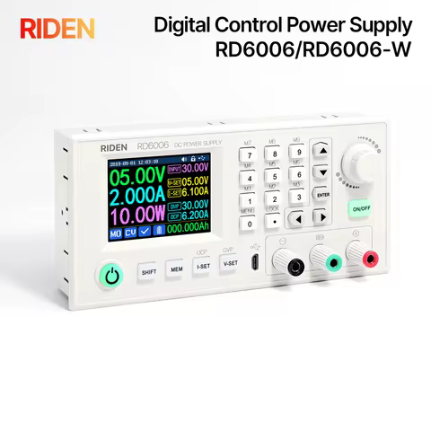 RIDEN RD RD6006 RD6006W USB WiFi DC DC Voltage Current Step-Down Bench Power Supply Buck Adjustable 