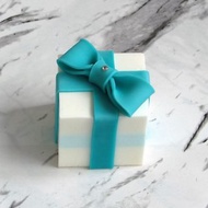 單入蛋糕香皂禮盒─藍色緞帶
