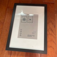IKEA RIBBA 木質黑色相框 畫框 21x30 公分