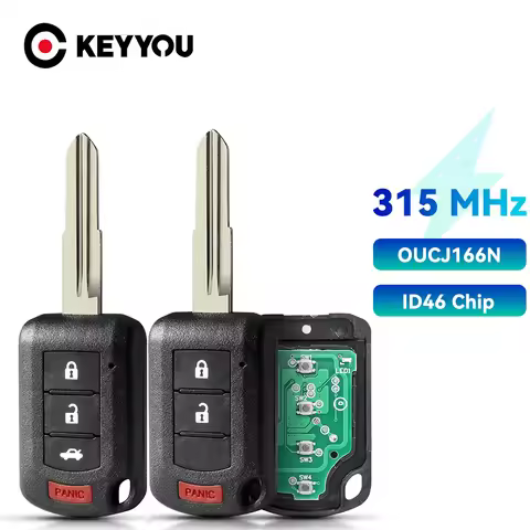 KEYYOU PN: 6370B944 315MHz ID46 Chip for Mitsubishi Lancer 2016 -2017 Fob FCC ID: OUCJ166N 2+1/3+1 B