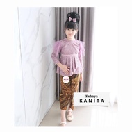 Kebaya Anak Kanita Panjang Rok Jagat/Coklat
