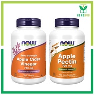 Herb Hub | Now, Apple Cider Vinegar, Extra Strength, 750 mg, 180 Tablets / Apple Pectin, 700 mg.