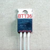 TRIAC BT 136 TRIAC BT136 600V 4A Original | BT136-600E TO-220 Dimmer Lampu