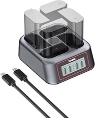 King Ma NP-FZ100 Battery Charger, 4 Channel Camera Battery Charger, 45W PD Fast Charge with LED Disp