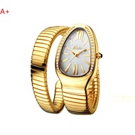 ＆ Missfox Watch Middle East Women Fashion Personality Snake Bracelet Stainless Steel Diamond Snake W
