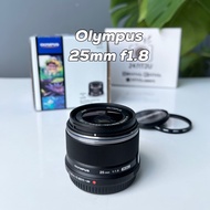 Olympus 25mm f1.8 Lens Black Or Silver Beautiful Condition