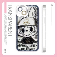 Cartoon Cute Trend Brand Sketch POP MART Labubu Clear Soft Phone Case For Samsung A55 A35 A52 A52S A53 A72 A73 A32 A12 A13 A14 A54 A15 A25 A71 M23 M54 Note 10 20 Plus Ultra Cover