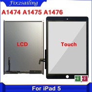 New For iPad 5 LCD For iPad Air 1 Air1 A1474 A1475 A1476 LCD Display Touch Screen Digitizer Replacem